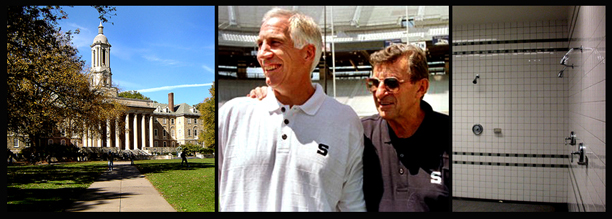 The Penn State Campus, Jerry Sandusky and Joe Paterno before the fall The Penn State Campus, Jerry Sandusky and Joe Paterno before the fall